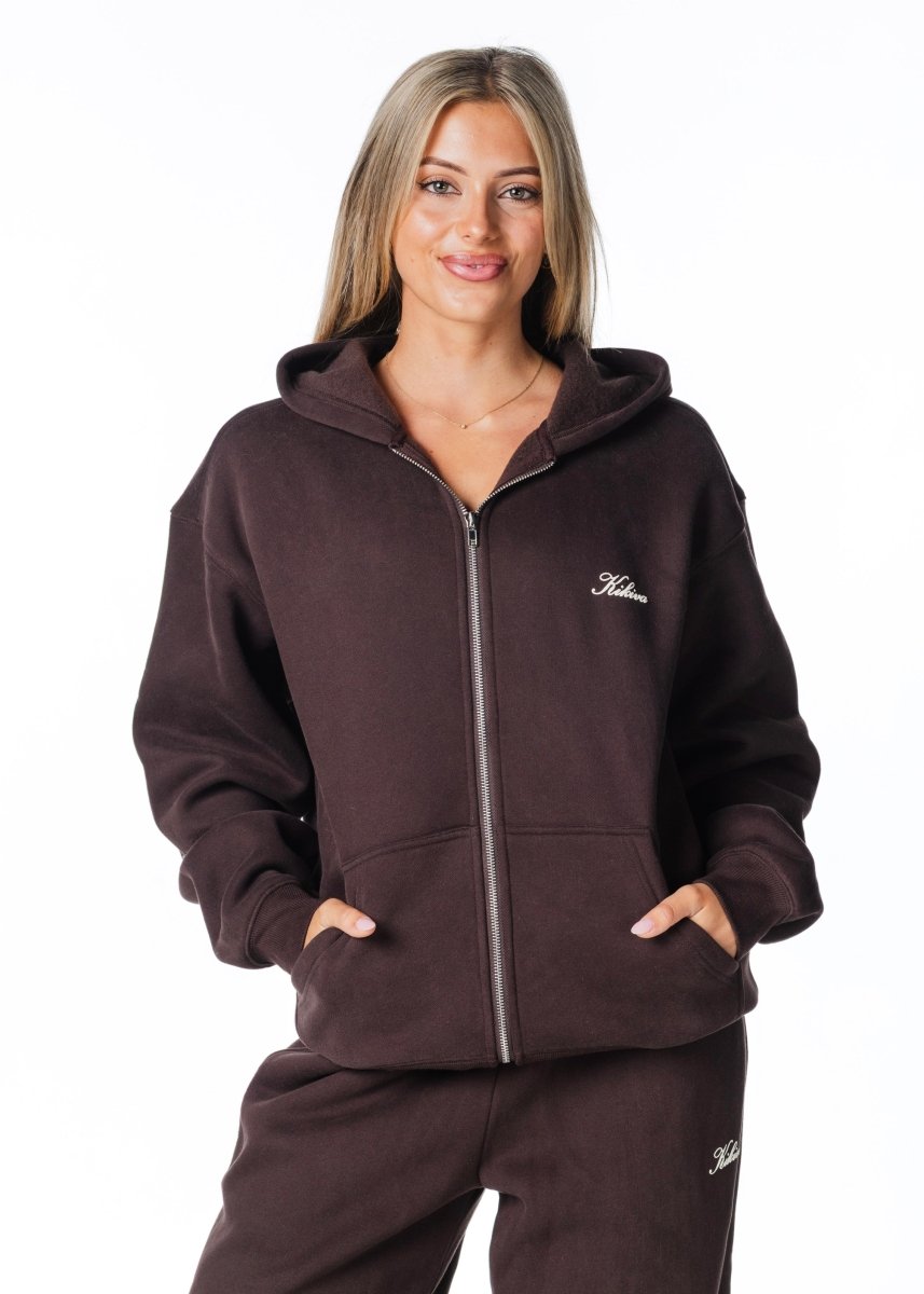 Gals on Tour Zip Jacket - Cocoa Brown - Kikiva Collection