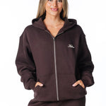 Gals on Tour Zip Jacket - Cocoa Brown - Kikiva Collection