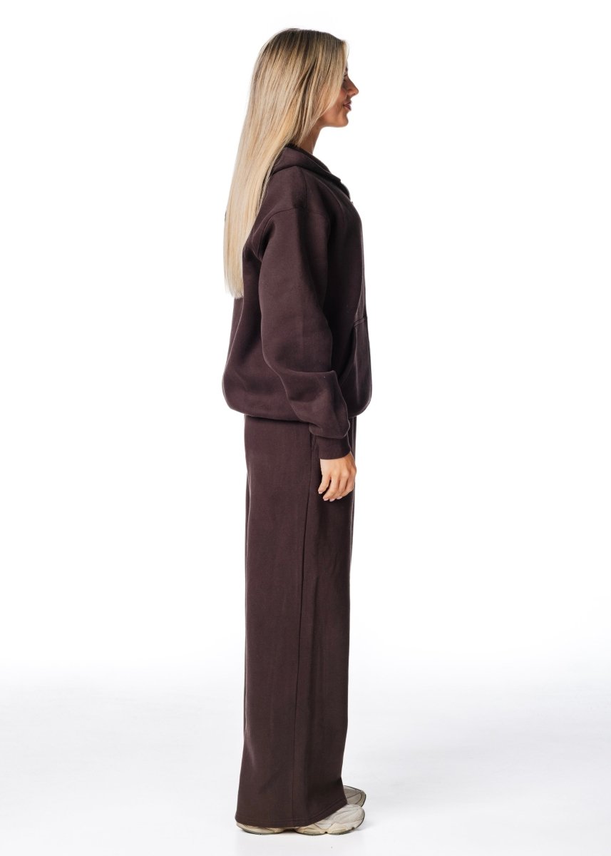 Gals on Tour Zip Jacket - Cocoa Brown - Kikiva Collection