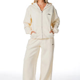 Gals on Tour Zip Jacket - Cream - Kikiva Collection
