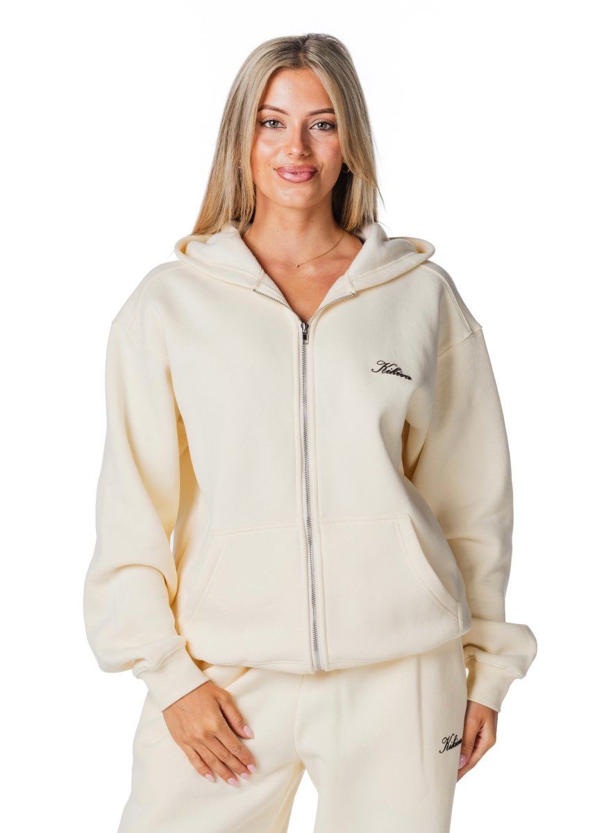 Gals on Tour Zip Jacket - Cream - Kikiva Collection