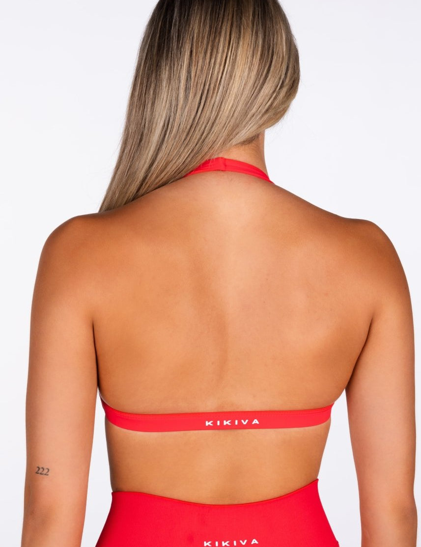 ‘Harper Halter’ Crop - Red - Kikiva Collection