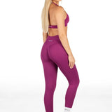 HIGH Dynamic Seamless Leggings - Blossom - Berry - Kikiva Collection