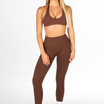 HIGH Dynamic Seamless Leggings - Mocha Brown - Kikiva Collection