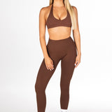 HIGH Dynamic Seamless Leggings - Mocha Brown - Kikiva Collection
