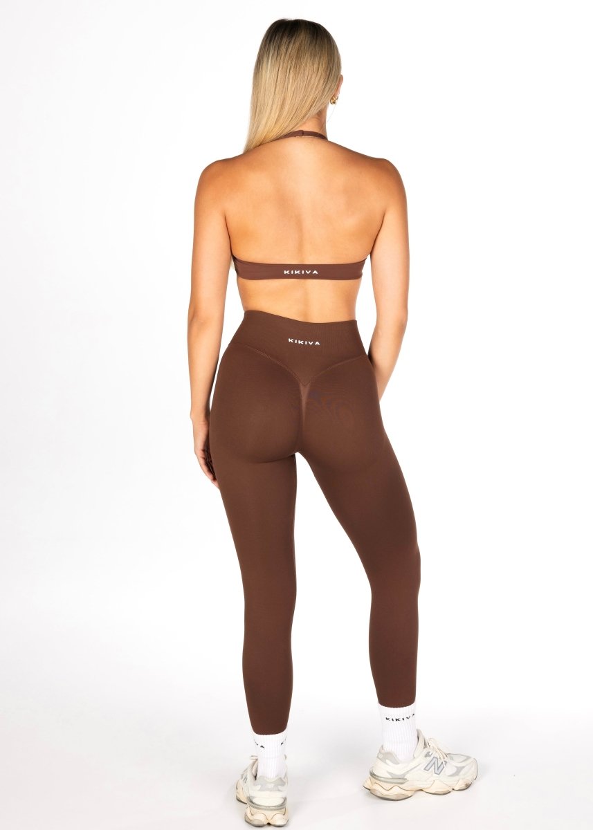 HIGH Dynamic Seamless Leggings - Mocha Brown - Kikiva Collection