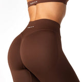 HIGH Dynamic Seamless Leggings - Mocha Brown - Kikiva Collection