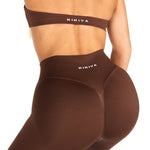 HIGH Dynamic Seamless Leggings - Mocha Brown - Kikiva Collection
