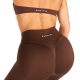 HIGH Dynamic Seamless Leggings - Mocha Brown - Kikiva Collection
