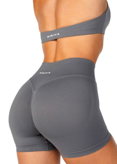 HIGH Dynamic Seamless Short - Charcoal - Kikiva Collection