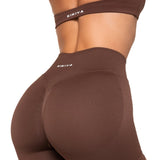 HIGH Dynamic Seamless Short - Mocha Brown - Kikiva Collection