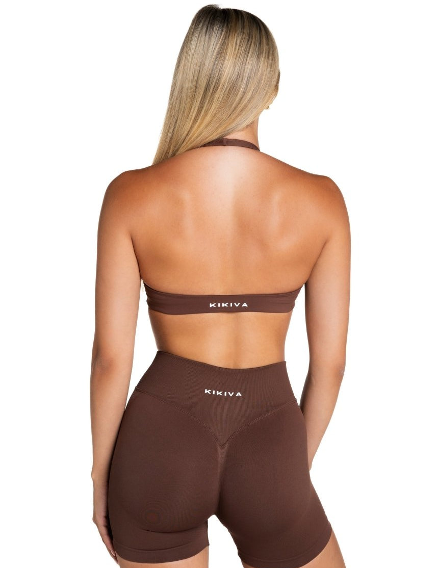 HIGH Dynamic Seamless Short - Mocha Brown - Kikiva Collection