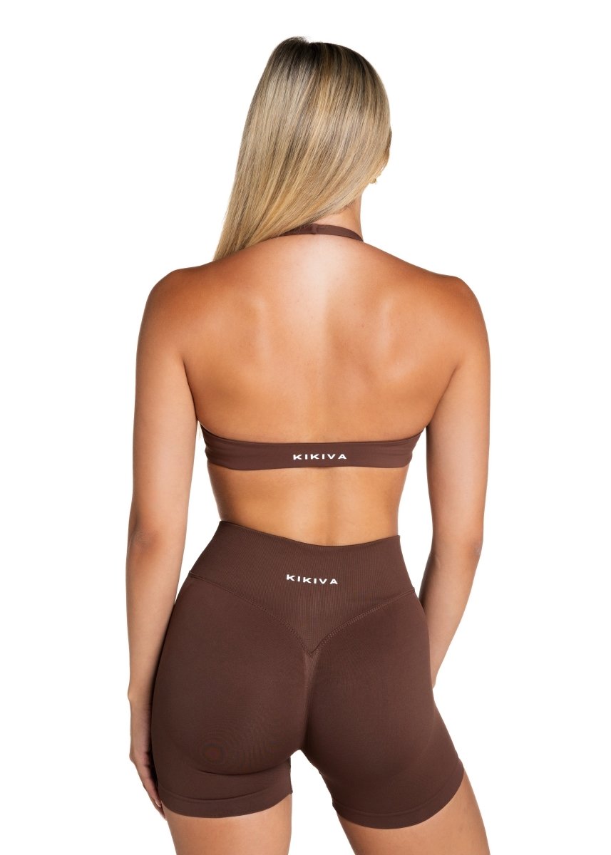 HIGH Dynamic Seamless Short - Mocha Brown - Kikiva Collection