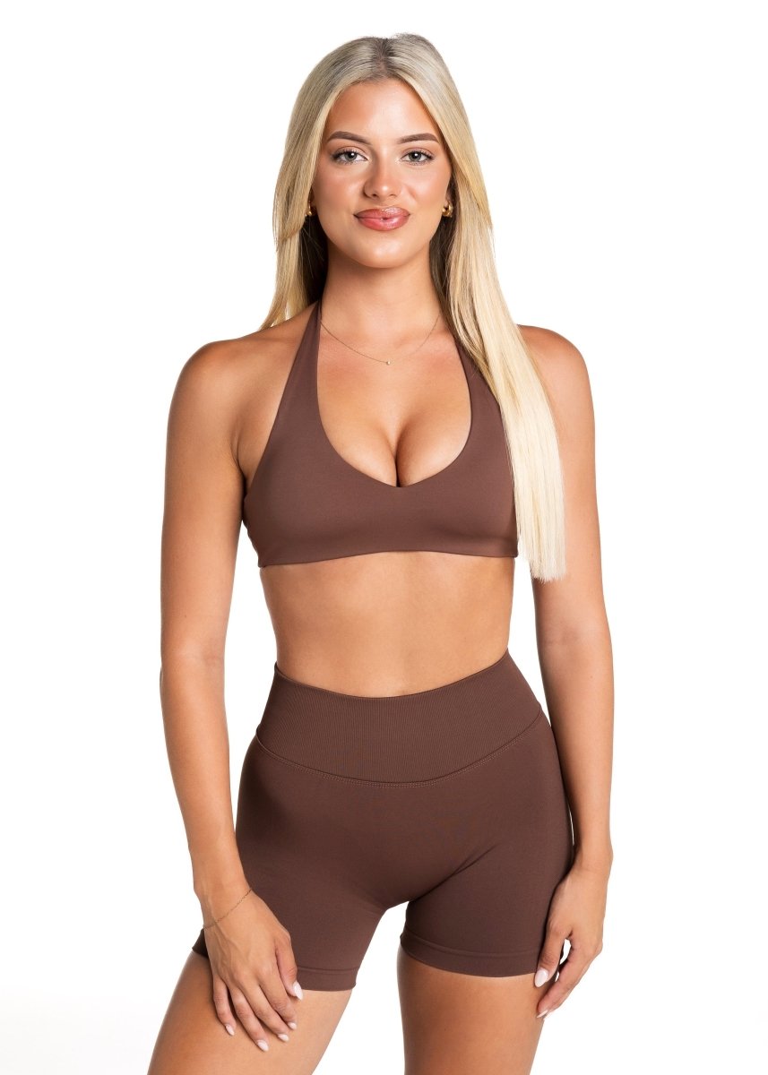 HIGH Dynamic Seamless Short - Mocha Brown - Kikiva Collection