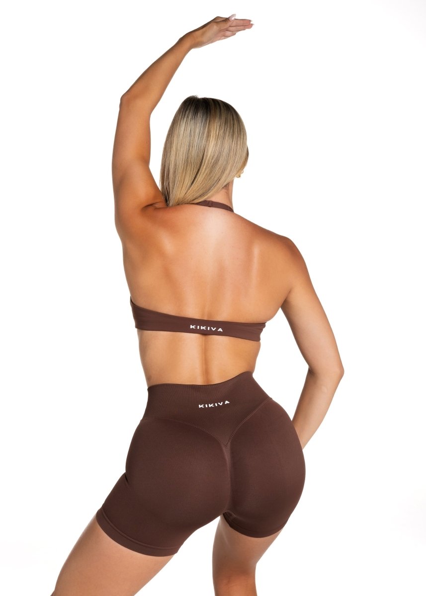 HIGH Dynamic Seamless Short - Mocha Brown - Kikiva Collection