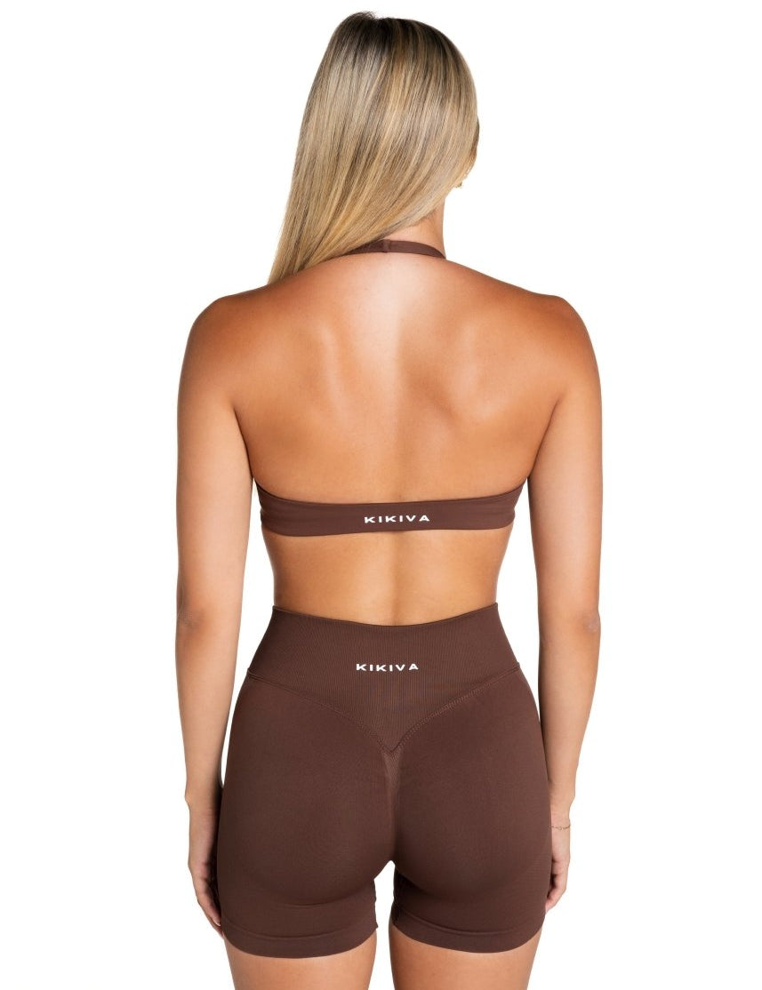 HIGH Dynamic Seamless Short - Mocha Brown - Kikiva Collection