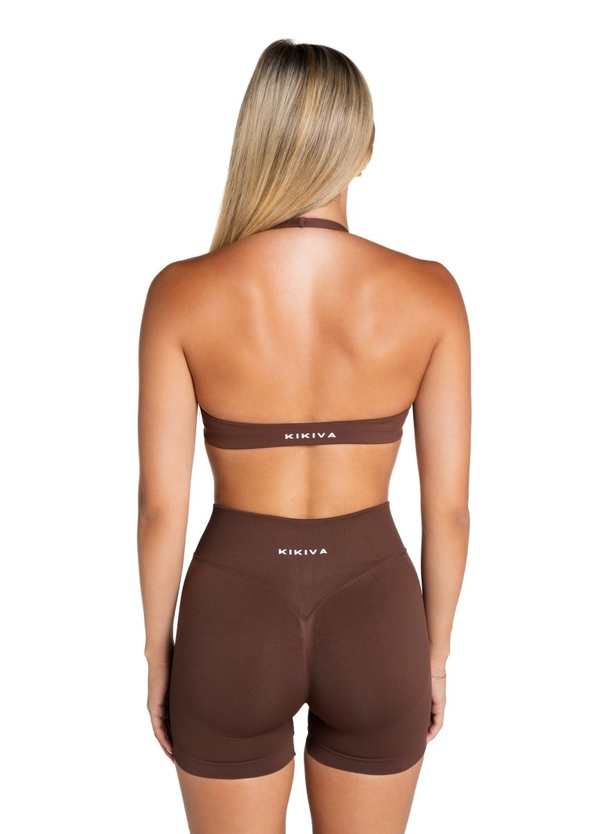 HIGH Dynamic Seamless Short - Mocha Brown - Kikiva Collection