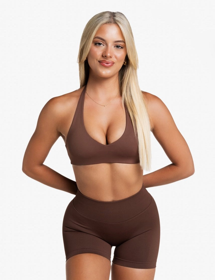 HIGH Dynamic Seamless Short - Mocha Brown - Kikiva Collection