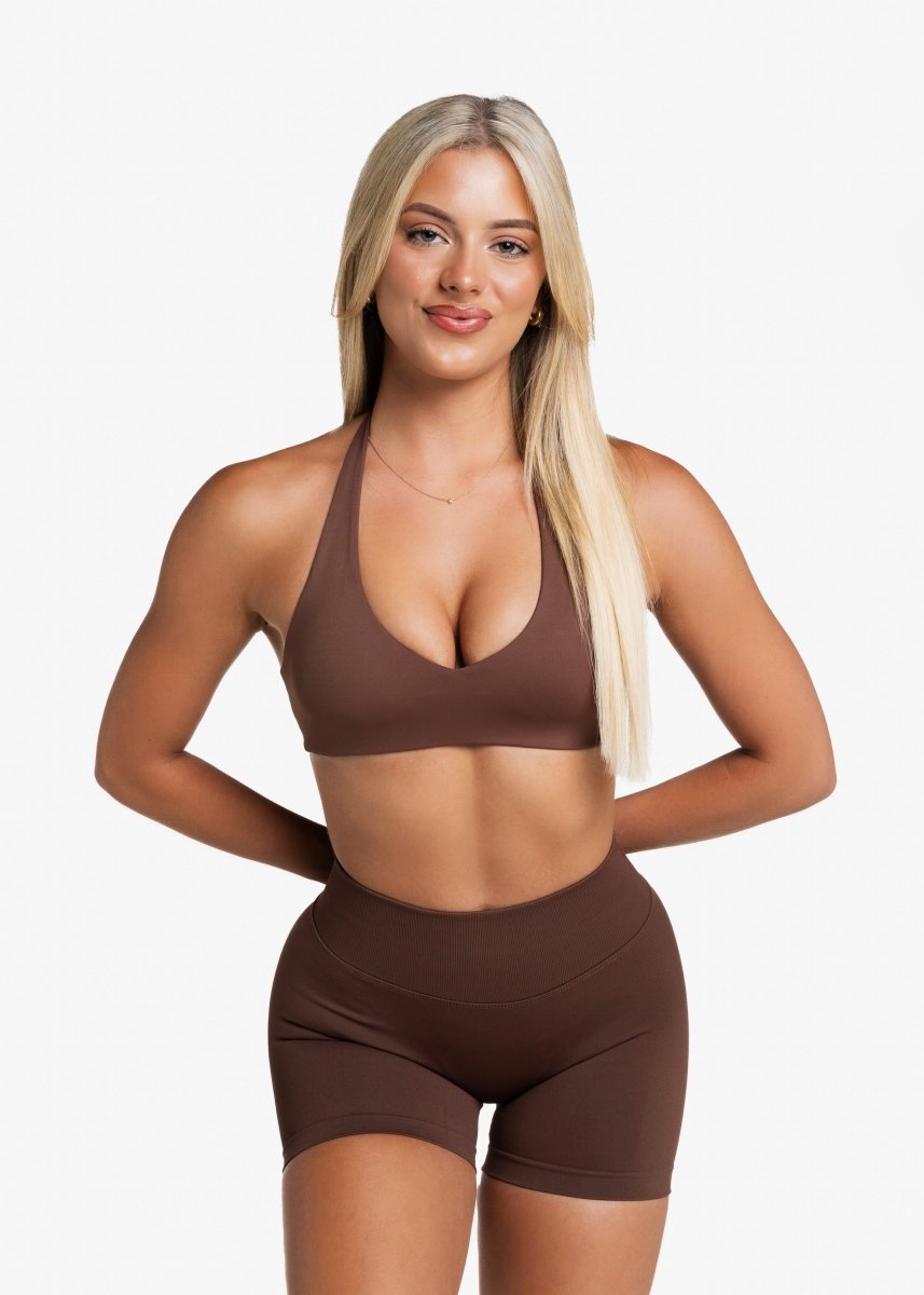 HIGH Dynamic Seamless Short - Mocha Brown - Kikiva Collection