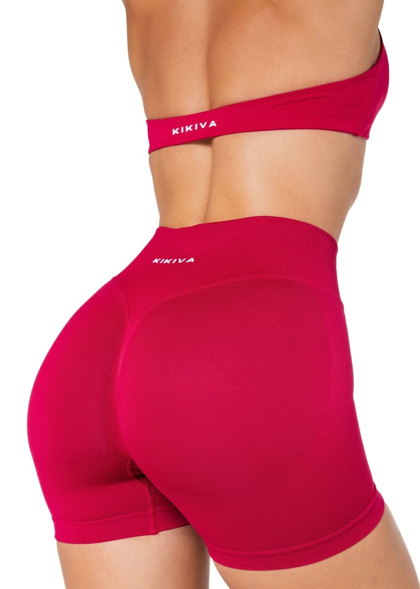 HIGH Dynamic Seamless Short - Scarlett Ruby - Red - Kikiva Collection