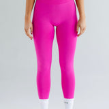 Signature Scrunch Leggings -Hot Pink