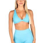 'Infinity' Cross - Back Crop - Baby Blue - Kikiva Collection