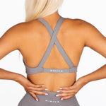 'Infinity' Cross - Back Crop - Grey - Kikiva Collection