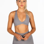 'Infinity' Cross - Back Crop - Grey - Kikiva Collection