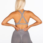 'Infinity' Cross - Back Crop - Grey - Kikiva Collection