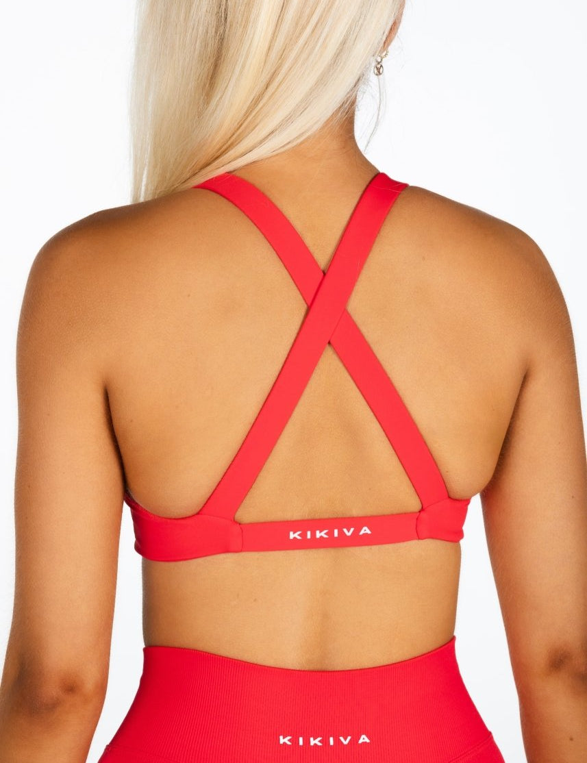 'Infinity' Cross - Back Crop - Red - Kikiva Collection