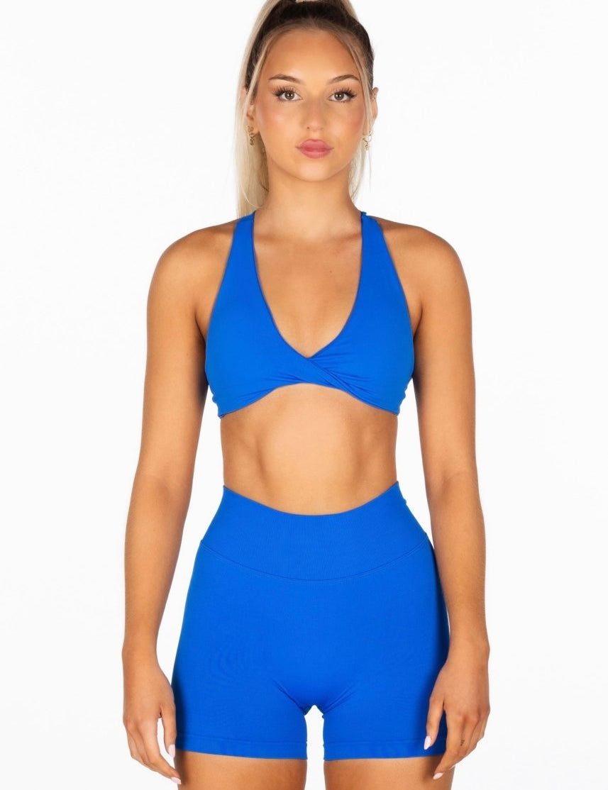 'Infinity' Cross - Back Crop - Royal Blue - Kikiva Collection
