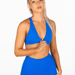 'Infinity' Cross - Back Crop - Royal Blue - Kikiva Collection