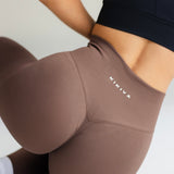 Signature Scrunch Leggings -Mocha Brown