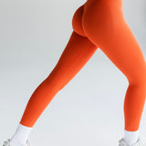 Signature Scrunch Leggings -Coral Red