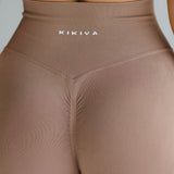 Signature Scrunch Leggings -Light Mocha