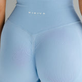 Signature Scrunch Leggings -Sky Blue