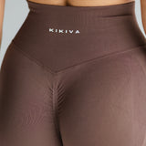 Signature Scrunch Leggings -Mocha Brown