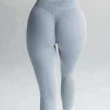 Signature Scrunch Leggings -Light Grey