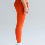 Signature Scrunch Leggings -Coral Red