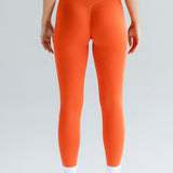 Signature Scrunch Leggings -Coral Red