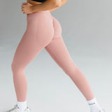 Signature Scrunch Leggings -Soft Pink