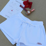 'Jess' Lounge Short - White - Kikiva Collection