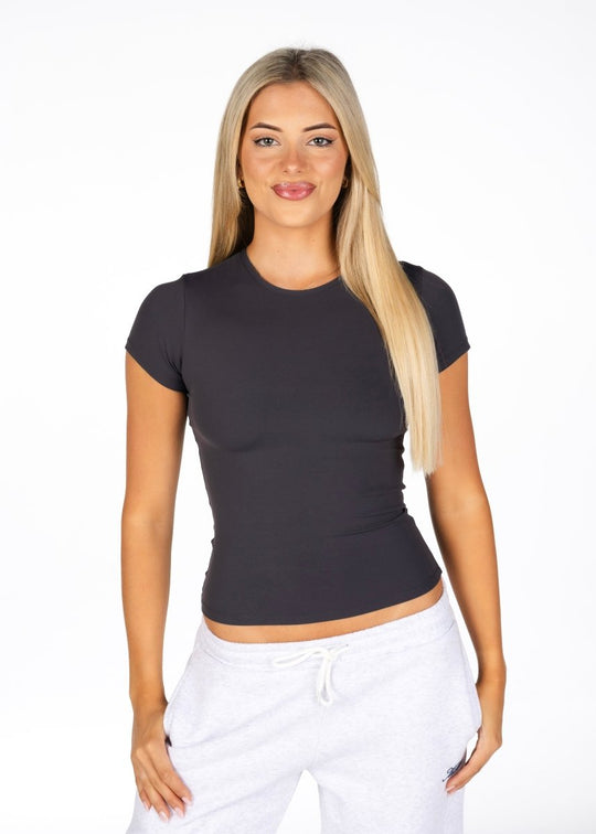 Kikiva Basic Tee - Dark Grey – Kikiva Collection