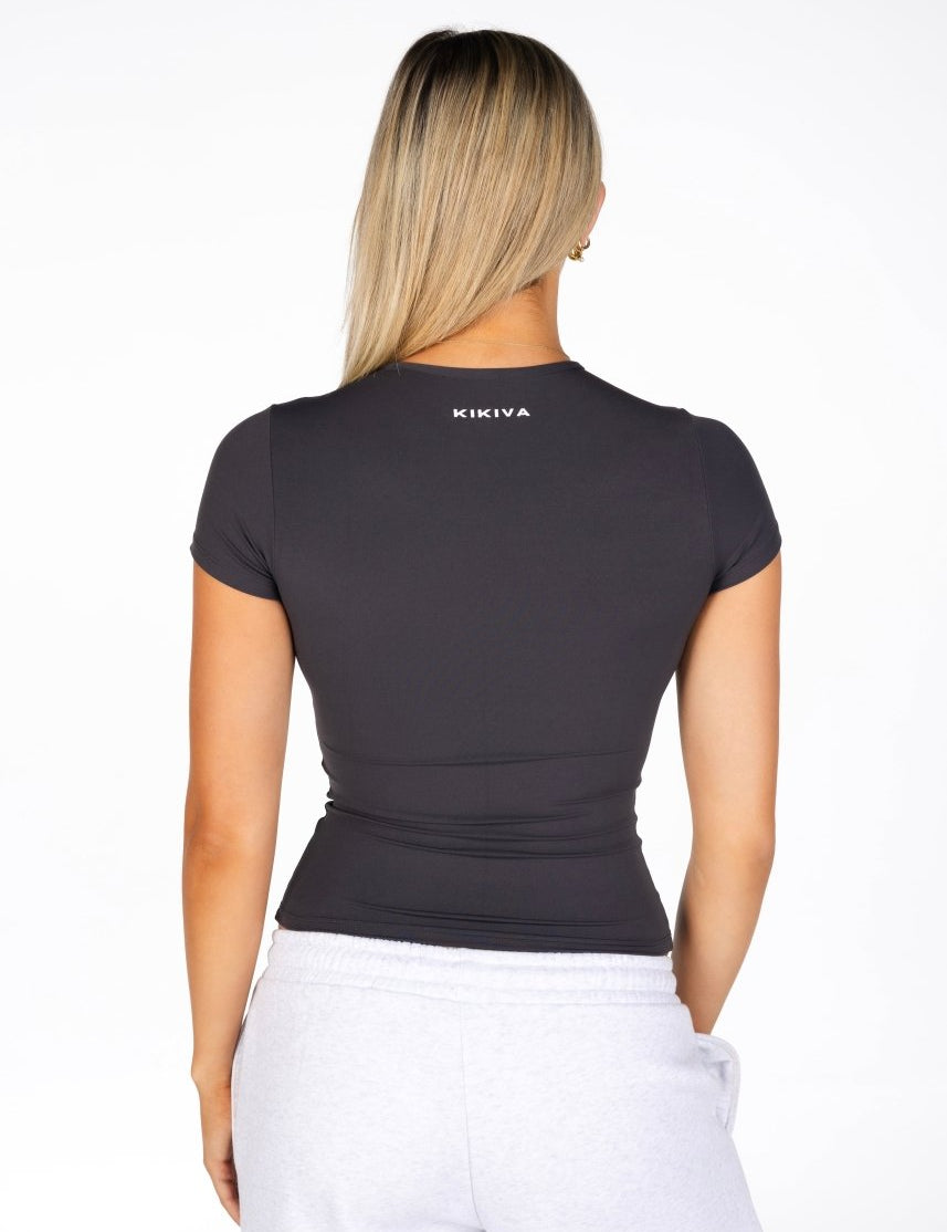 Kikiva Basic Tee - Dark Grey - Kikiva Collection