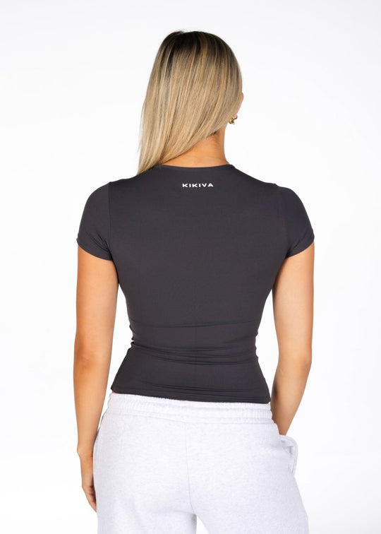 Kikiva Basic Tee - Dark Grey – Kikiva Collection