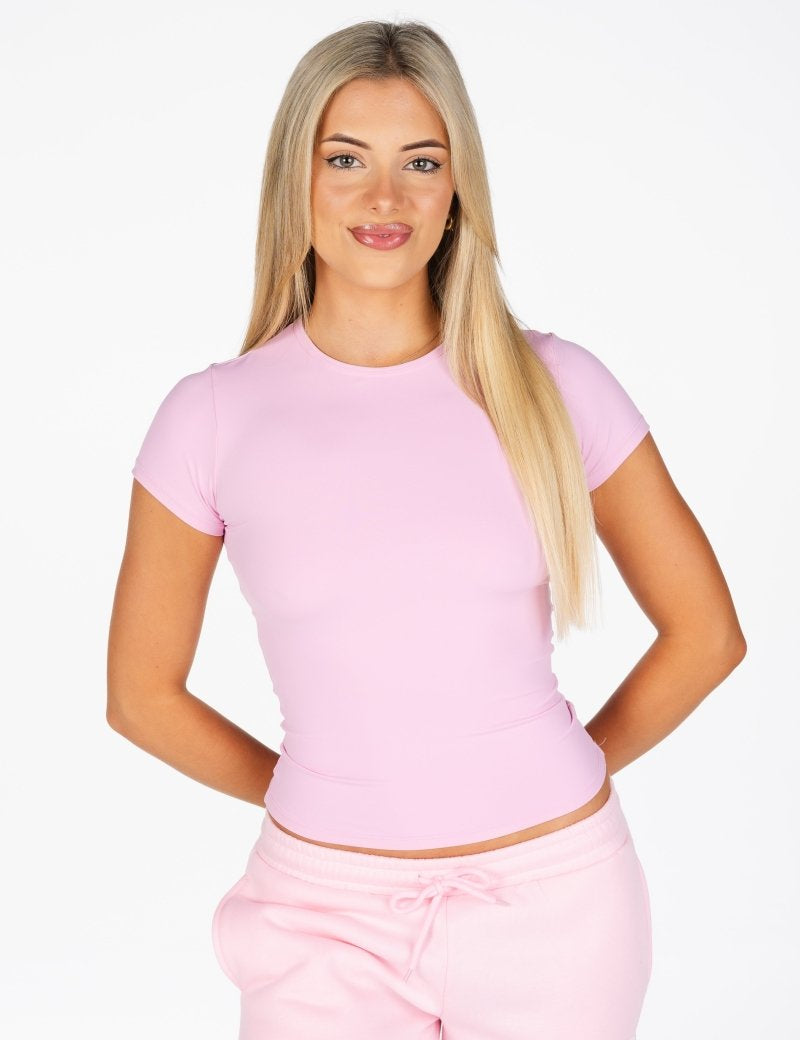 Kikiva Basic Tee - Light Pink - Kikiva Collection