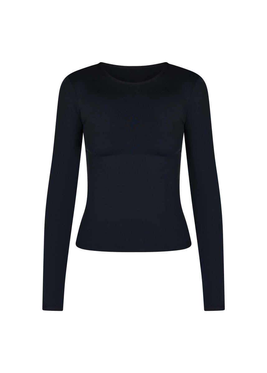 Kikiva Basic Tee Long Sleeve - Black - Kikiva Collection