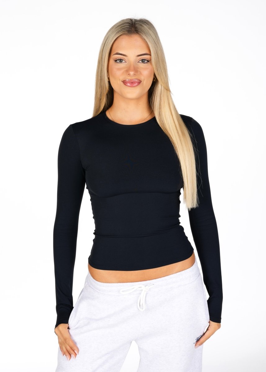 Kikiva Basic Tee Long Sleeve - Black - Kikiva Collection