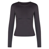 Kikiva Basic Tee Long Sleeve - Dark Grey - Kikiva Collection