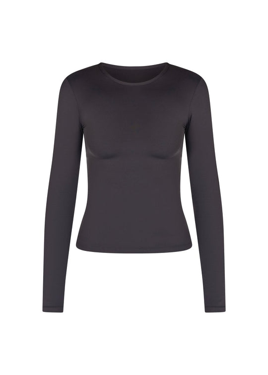 Kikiva Basic Tee Long Sleeve - Dark Grey – Kikiva Collection